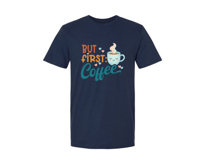 brand:Generic|color:Navy|But First Coffee T Shirt And Mug Graphic T-Shirt