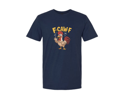 brand:Generic|color:Navy|Angry Rooster F Caw F Funny Bird Graphic T-Shirt