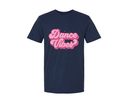 brand:Generic|color:Navy|Dance Vibes Retro Dancer Graphic T-Shirt