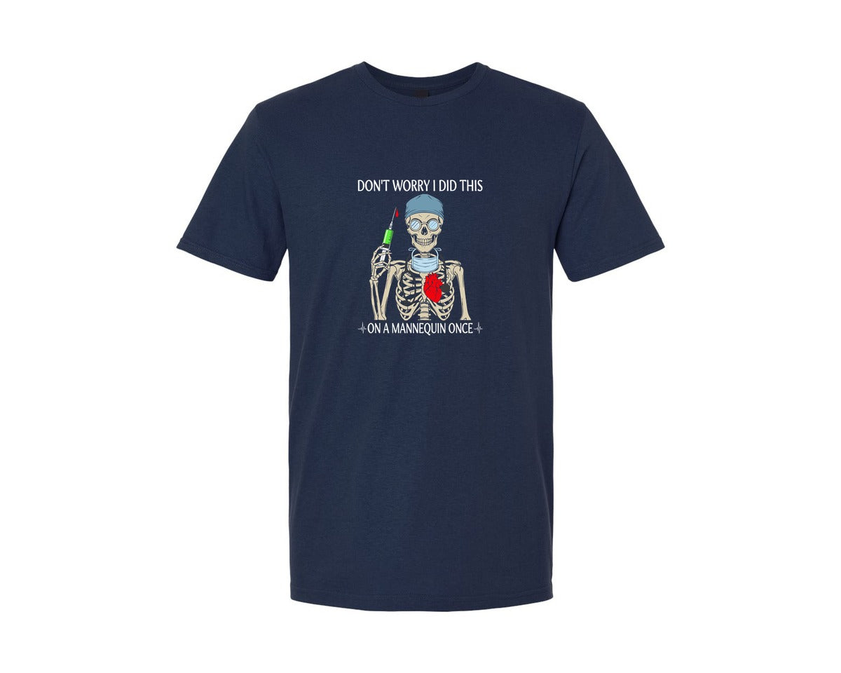 brand:Generic|color:Navy|Mannequin Surgeon T Shirt Graphic T-Shirt