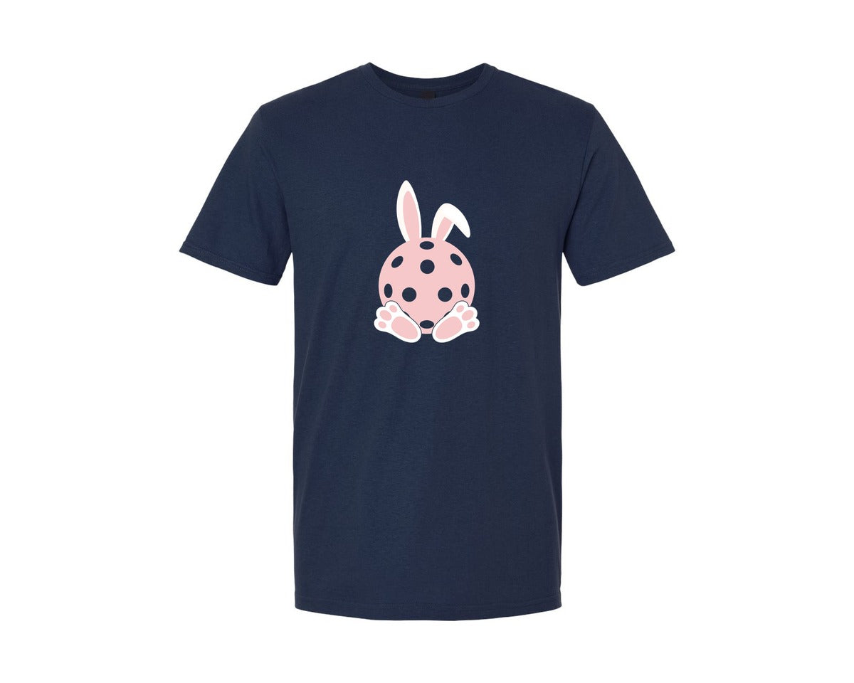 brand:Generic|color:Navy|Pickleball Lover Easter Bunny Ears Feet Graphic T-Shirt