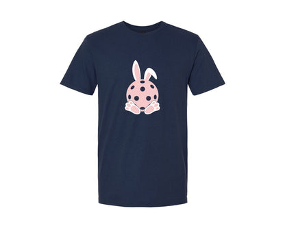 brand:Generic|color:Navy|Pickleball Lover Easter Bunny Ears Feet Graphic T-Shirt