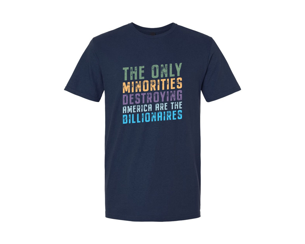 brand:Generic|color:Navy|The Only Minorities Destroying America F Graphic T-Shirt