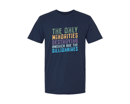 brand:Generic|color:Navy|The Only Minorities Destroying America F Graphic T-Shirt