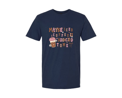 brand:Generic|color:Navy|Iced Coffee 3 Graphic T-Shirt