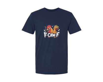 brand:Generic|color:Navy|F Caw F Chicken Funny Farm Animal Graphic T-Shirt