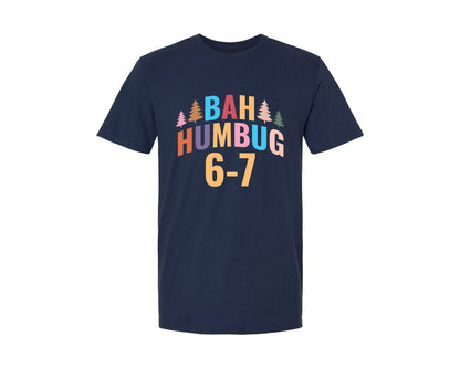 brand:Generic|color:Navy|Bah Humbug 6 7 Fun 67 Number 6 7 Graphic T-Shirt