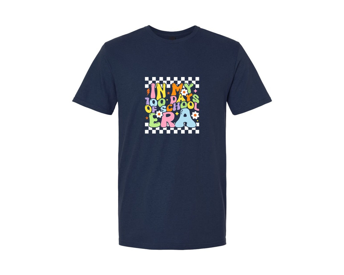 brand:Generic|color:Navy|In My 100 Days Of School Era Shirt 3 Graphic T-Shirt