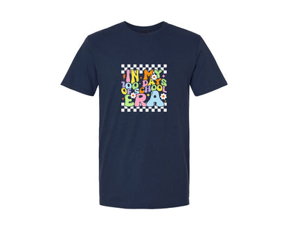 brand:Generic|color:Navy|In My 100 Days Of School Era Shirt 3 Graphic T-Shirt