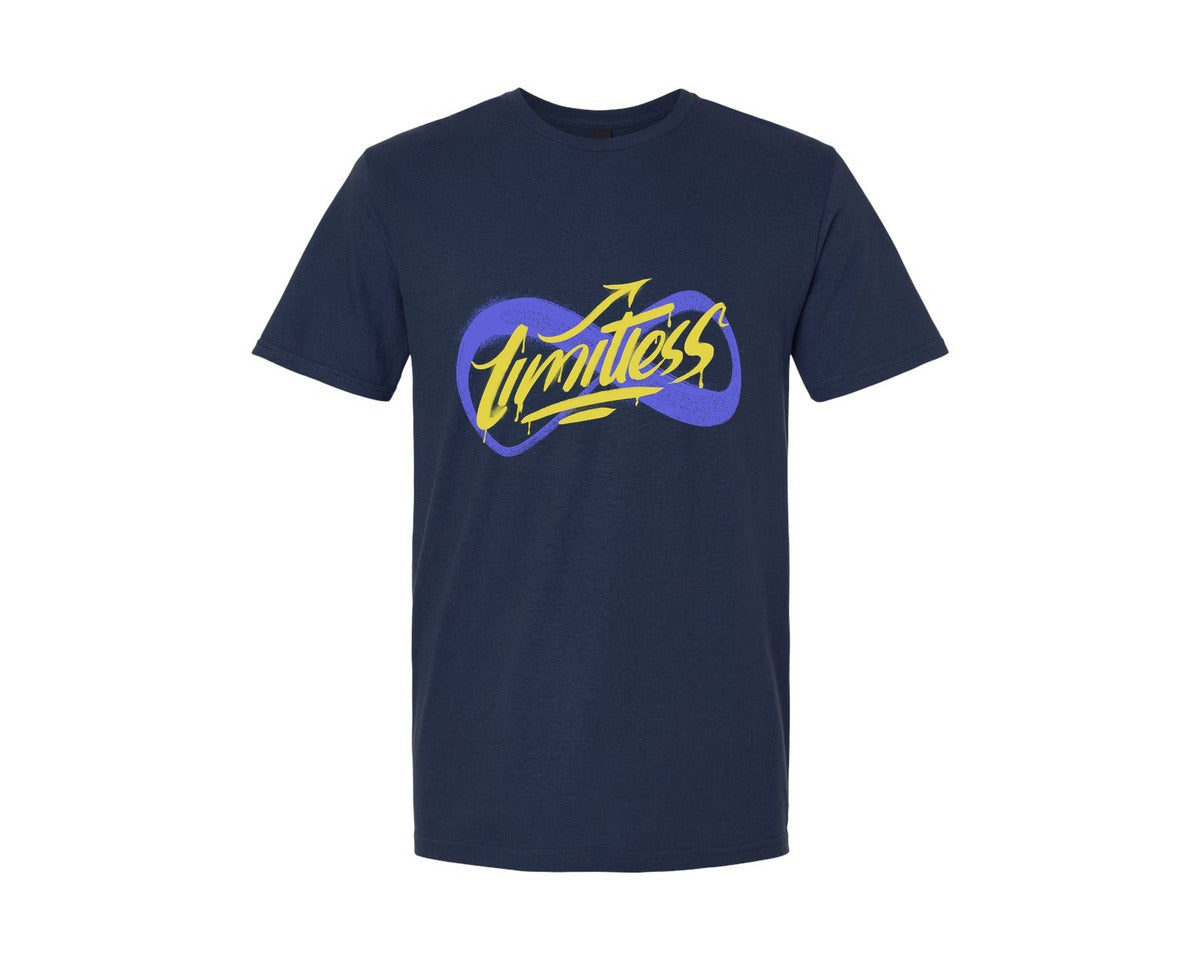 brand:Generic|color:Navy|Limitless Futuristic Streetwear Graffiti Graphic T-Shirt