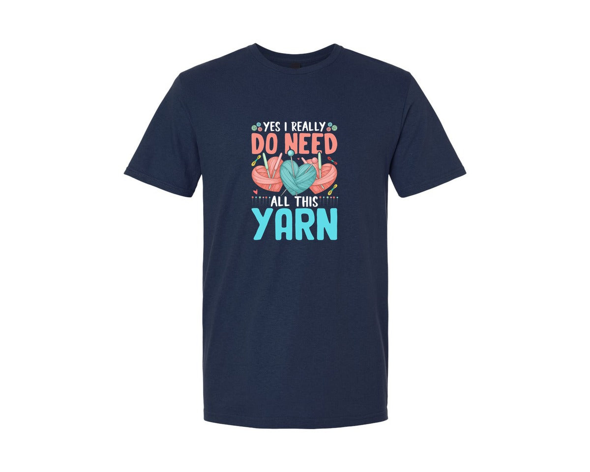 brand:Generic|color:Navy|Funny Yarn Hoarder T Shirt Design Graphic T-Shirt