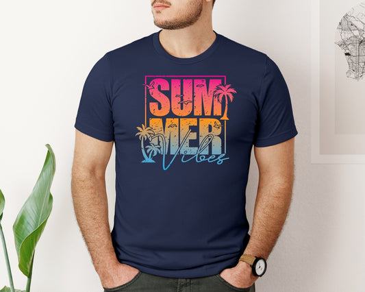 Summer Vibes Vacation Graphic T-Shirt