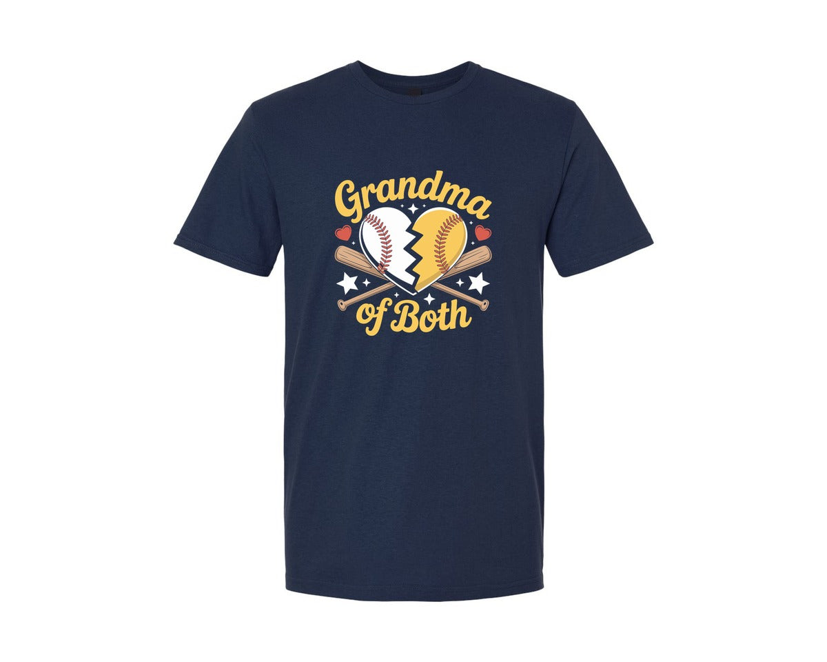 brand:Generic|color:Navy|Grandma Of Both Sublimationpng Graphic T-Shirt