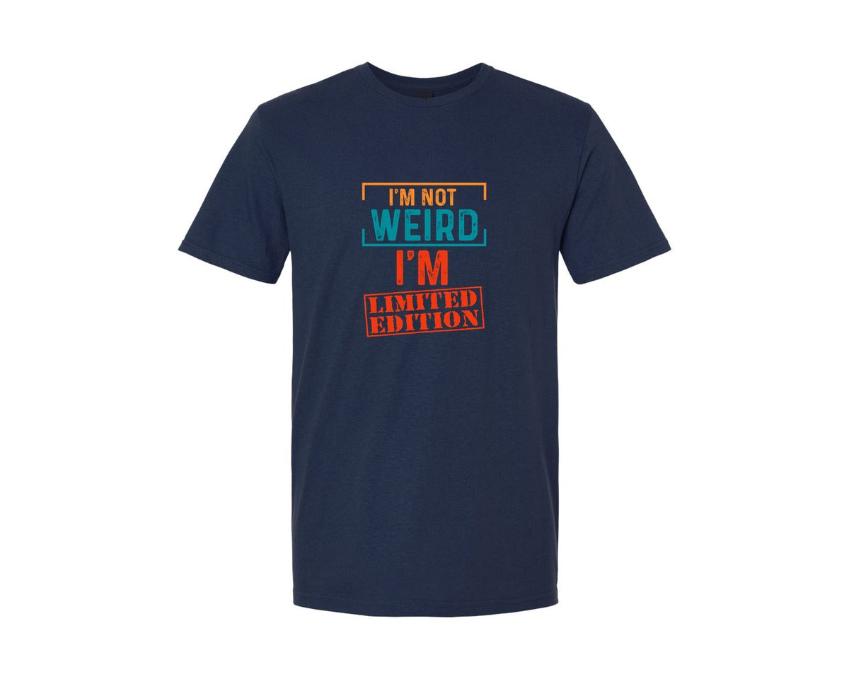 brand:Generic|color:Navy|Im Not Weird Funny Quotes Tshirt Design Graphic T-Shirt