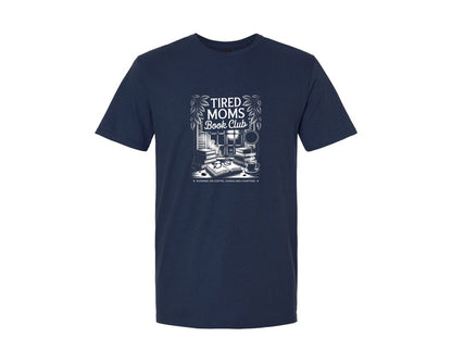 brand:Generic|color:Navy|Tired Moms Book Club Graphic T-Shirt