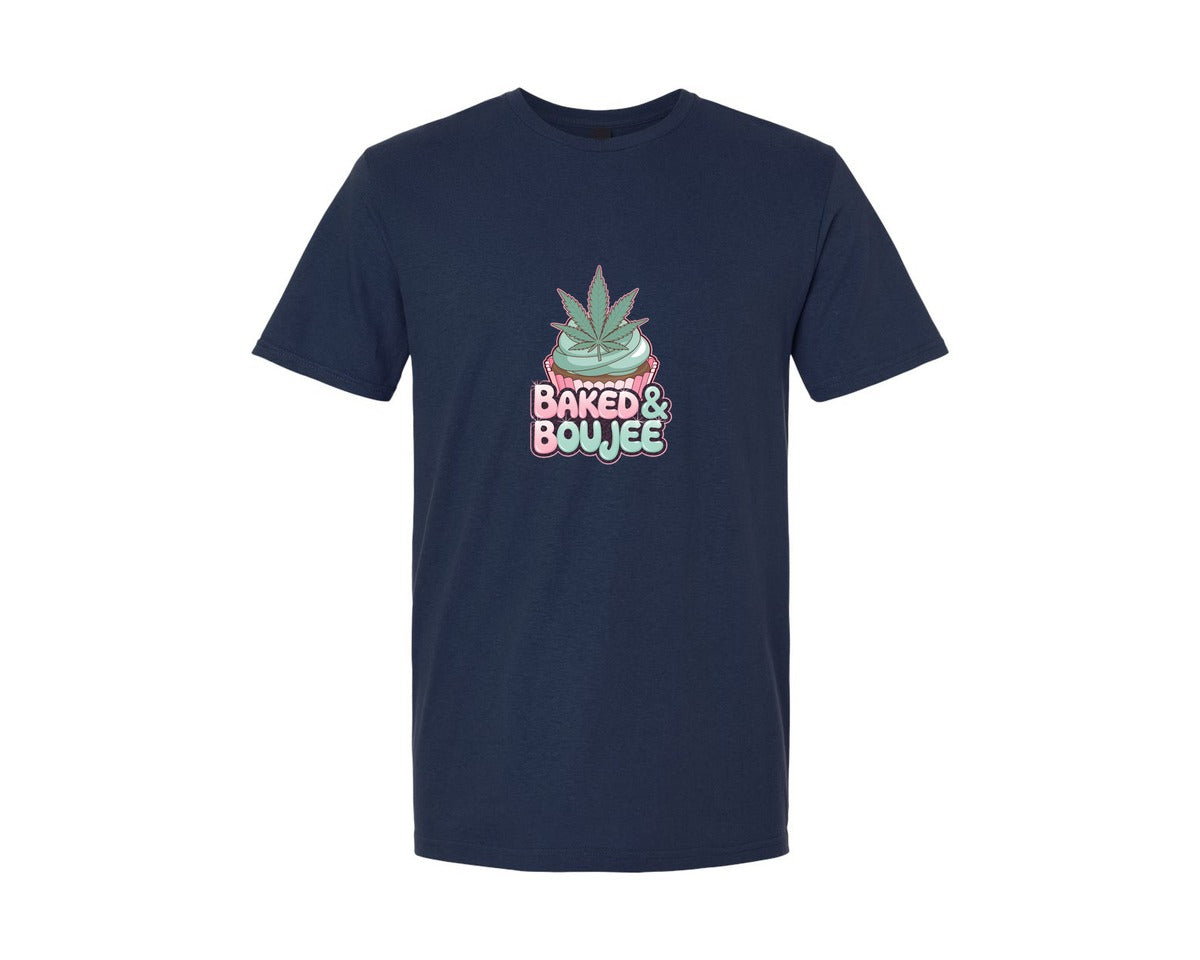 brand:Generic|color:Navy|Baked Boujee Funny 4 Graphic T-Shirt