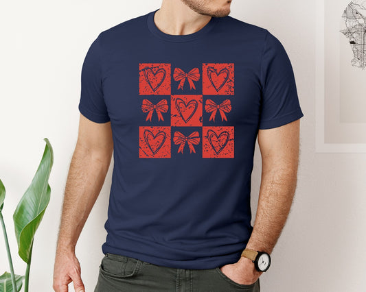 Valentine Coquette Heart Be Mine Graphic T-Shirt