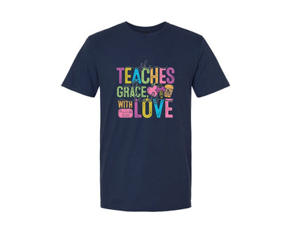 brand:Generic|color:Navy|Christian Teacher Bible Verese Graphic T-Shirt