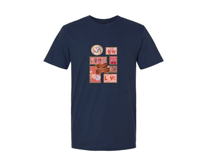 brand:Generic|color:Navy|All About Valentines Day Graphic T-Shirt