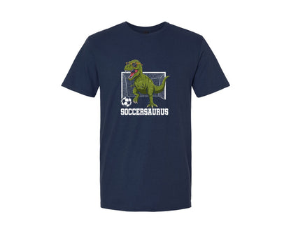 brand:Generic|color:Navy|T Rex Playing Soccer T Shirt Graphic T-Shirt