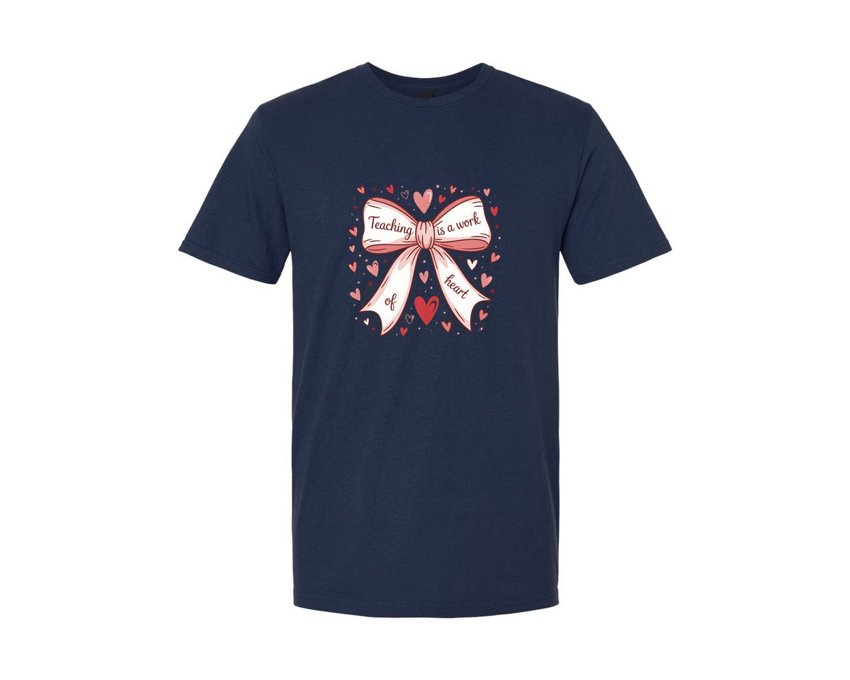 brand:Generic|color:Navy|Coquette Teacher Valentine Sweatshirt Graphic T-Shirt