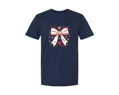 brand:Generic|color:Navy|Coquette Teacher Valentine Sweatshirt Graphic T-Shirt