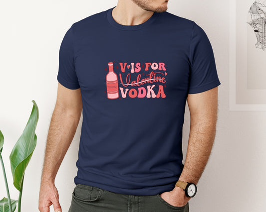 V Is For Valentine Vodka 7 Graphic T-Shirt