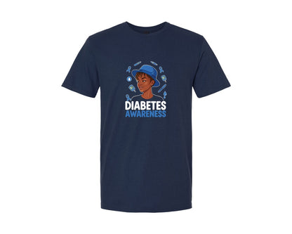 brand:Generic|color:Navy|31 Diabetes Awareness T Shirt Design Graphic T-Shirt