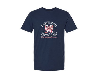 brand:Generic|color:Navy|Dance Mom Social Club Mother Day Graphic T-Shirt
