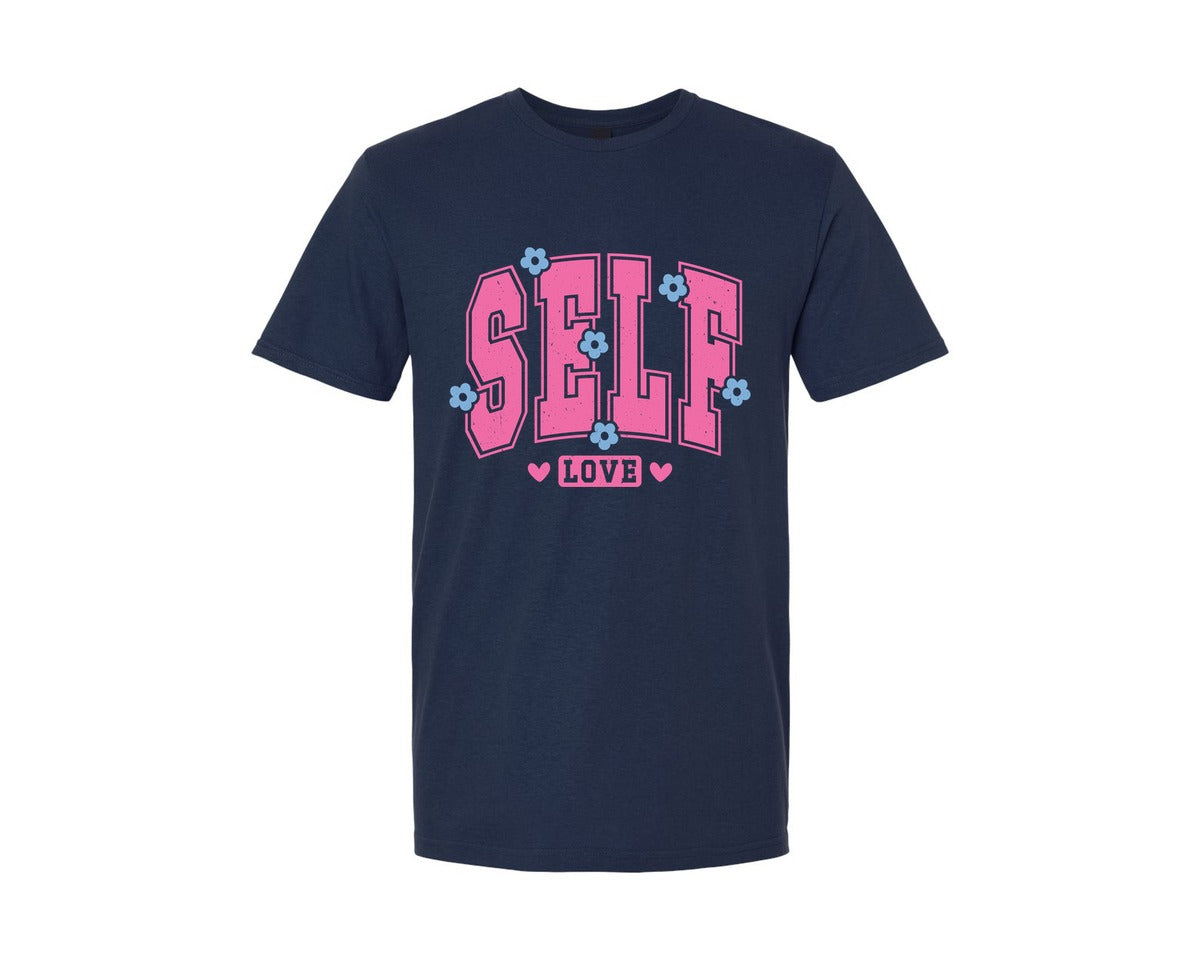 brand:Generic|color:Navy|Self Love Pnginspirational Graphic T-Shirt
