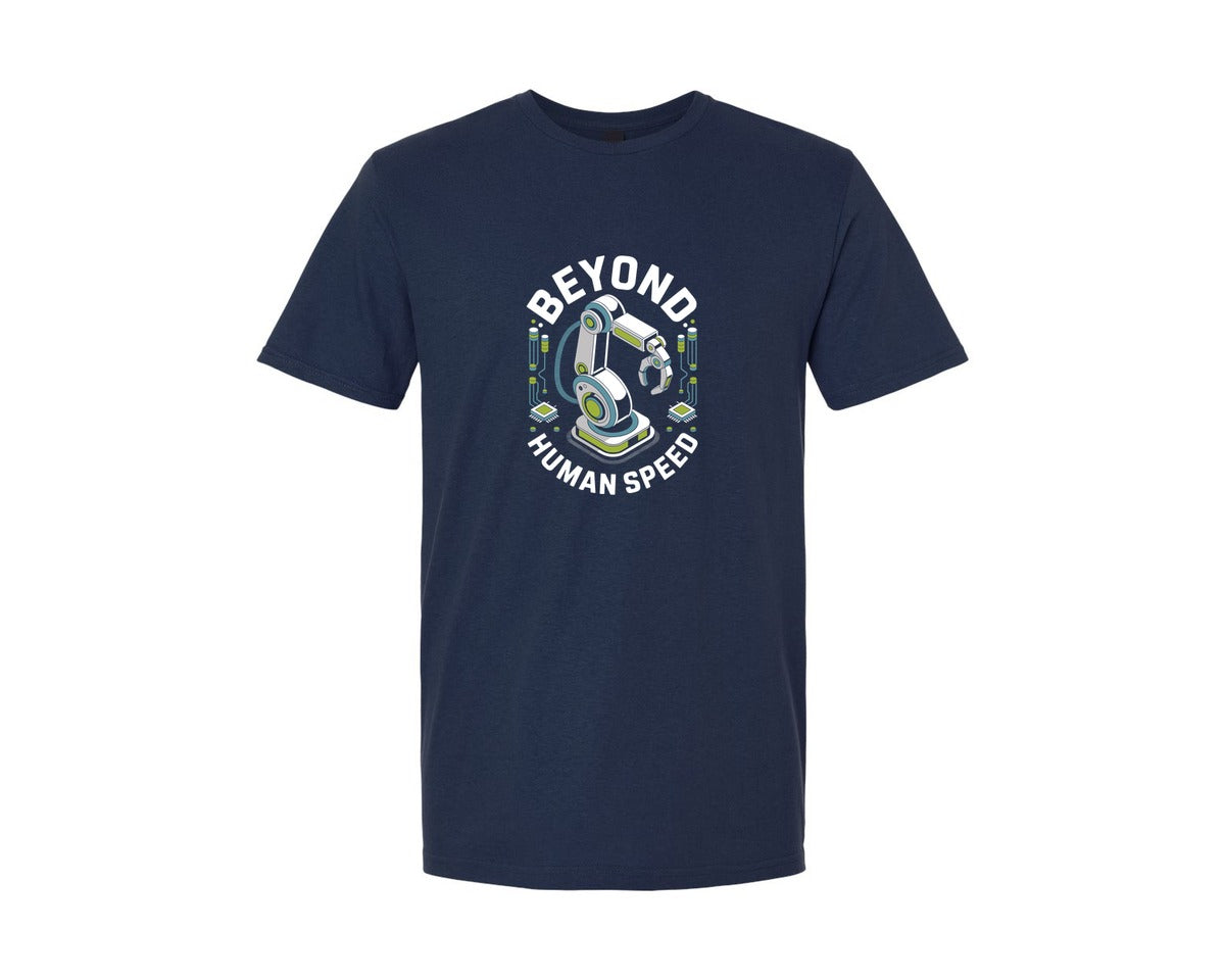 brand:Generic|color:Navy|Beyond Human Speed Graphic T-Shirt