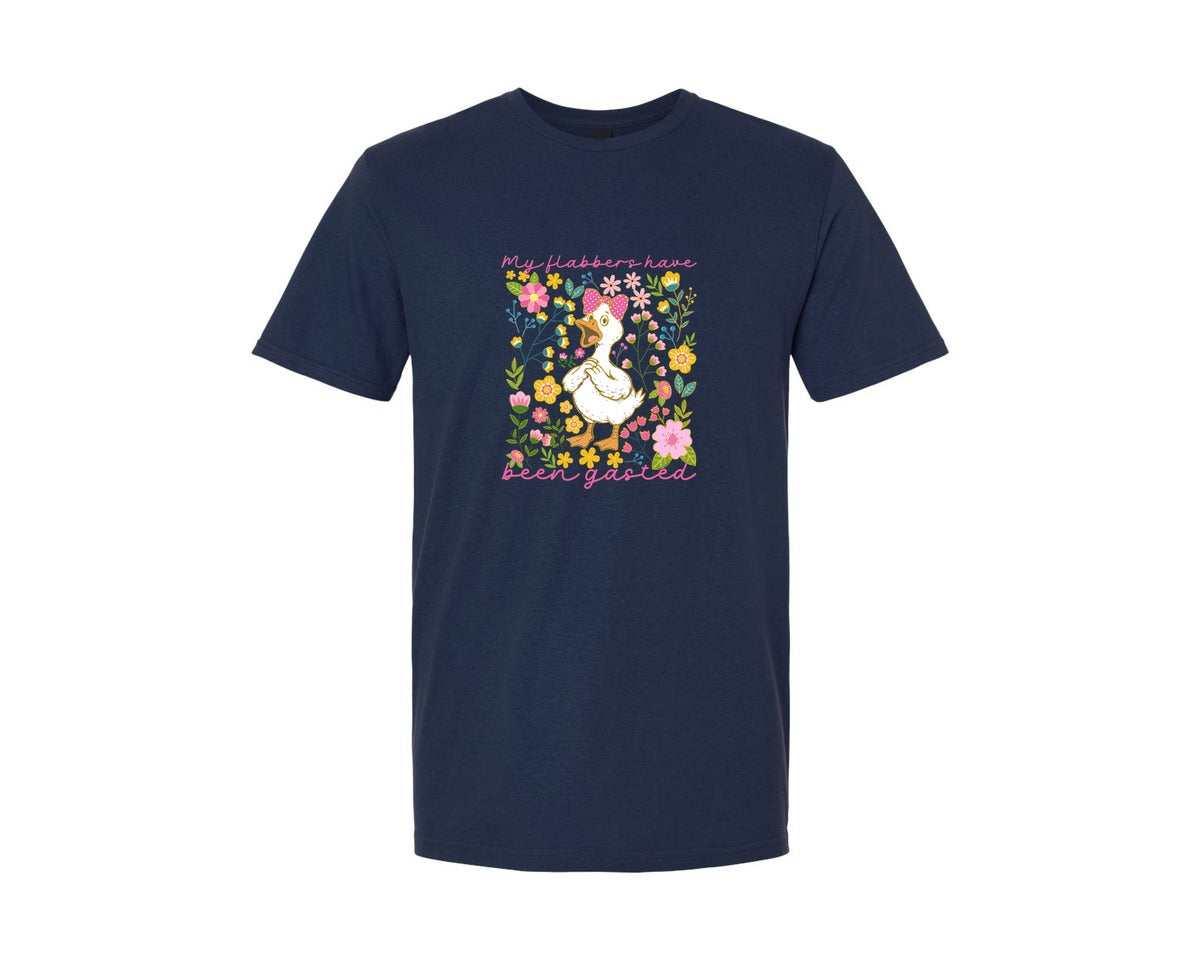 brand:Generic|color:Navy|Goose Flabbers Gasted Funny Graphic T-Shirt