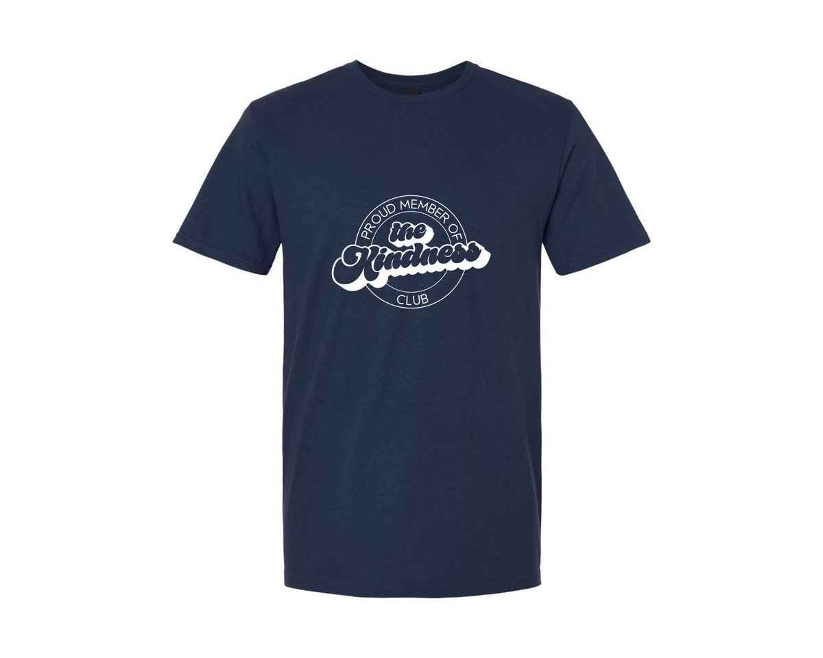 brand:Generic|color:Navy|Proud Member Of The Kindness Club Graphic T-Shirt