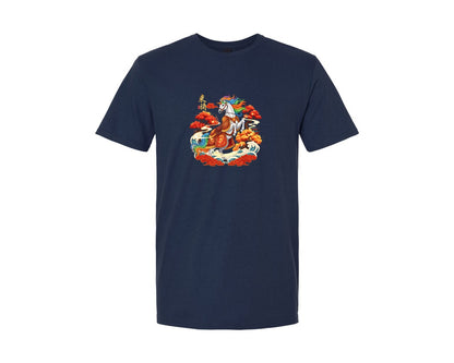 brand:Generic|color:Navy|Chinese New Year Horse Graphic T-Shirt