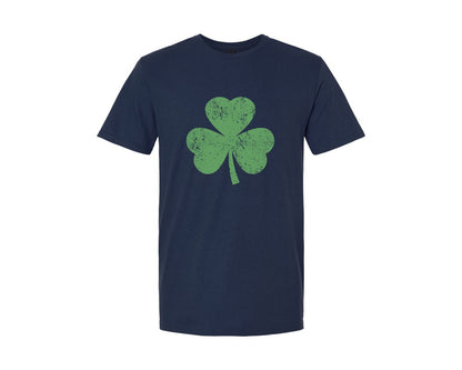 brand:Generic|color:Navy|Shamrock St Patricks Day Distressed 2 Graphic T-Shirt