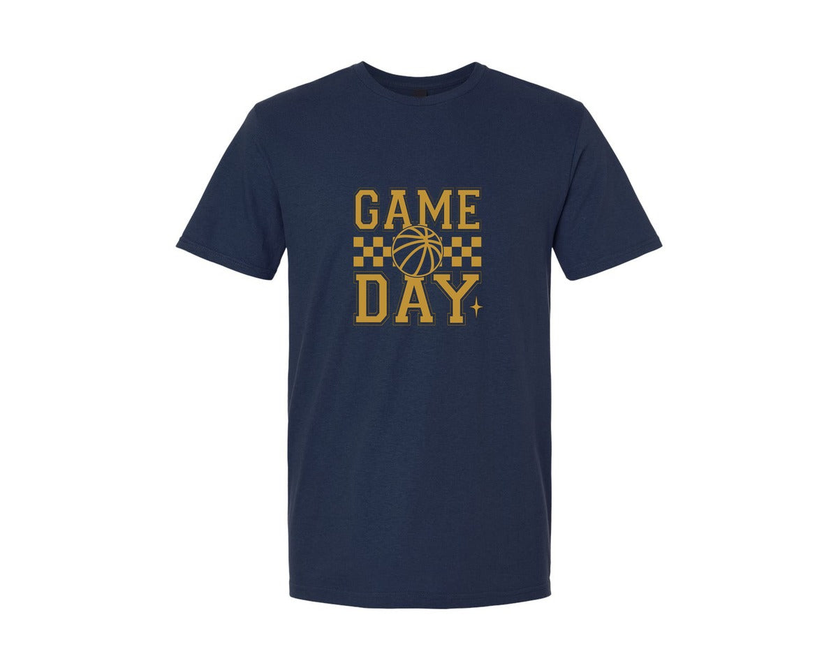 brand:Generic|color:Navy|Game Day Basketball Game Day Graphic T-Shirt