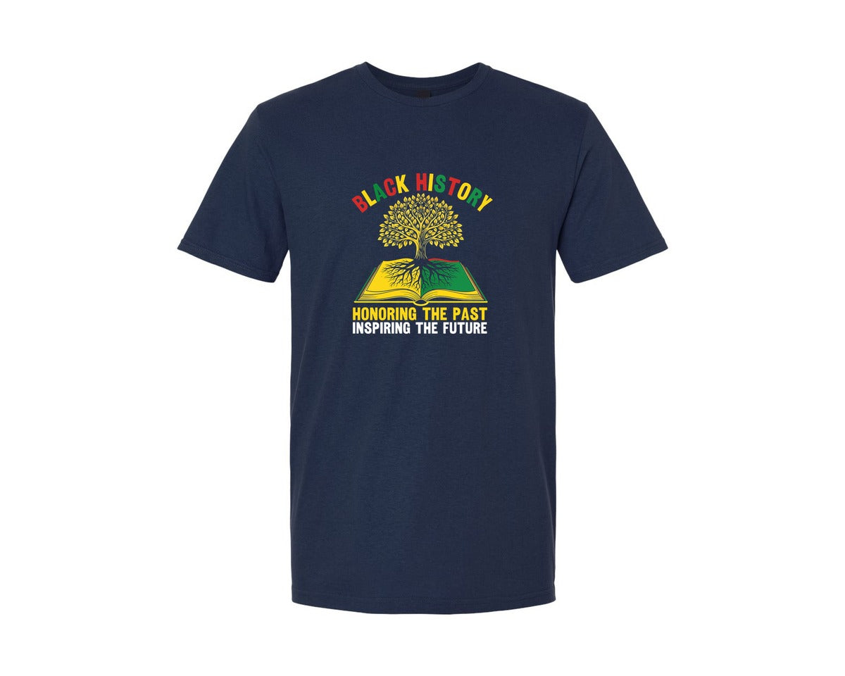 brand:Generic|color:Navy|Roots Black History Month T Shirt Graphic T-Shirt