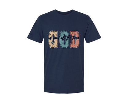 brand:Generic|color:Navy|Christian God Is Good All The Time 8 Graphic T-Shirt