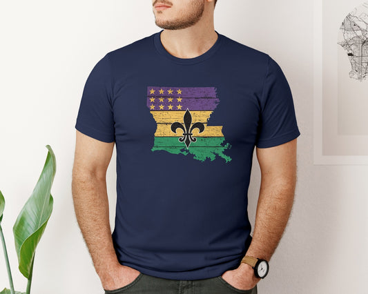 Louisiana Mardi Gras Mardi Gras Graphic T-Shirt