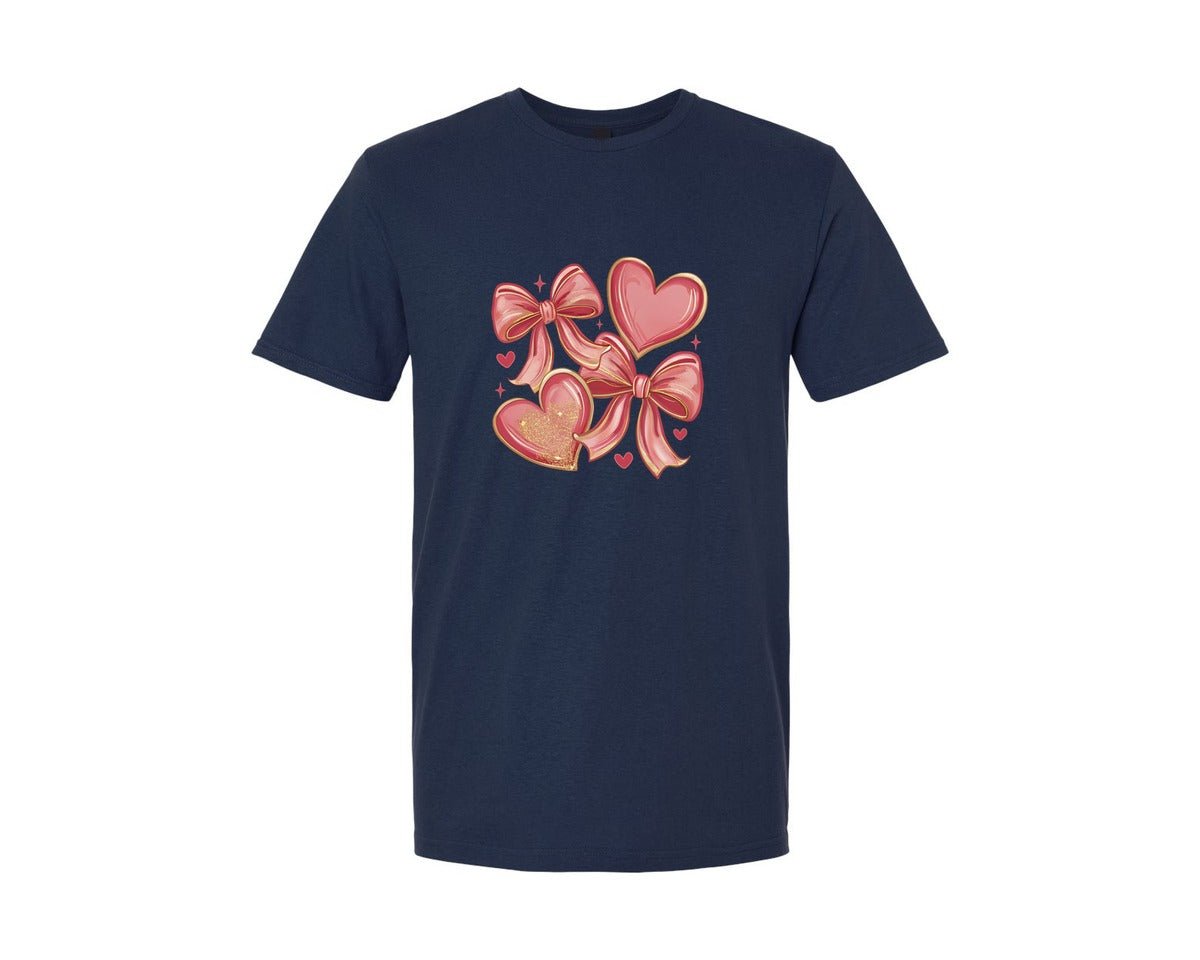 brand:Generic|color:Navy|Xoxo Valentines Xoxo Graphic T-Shirt