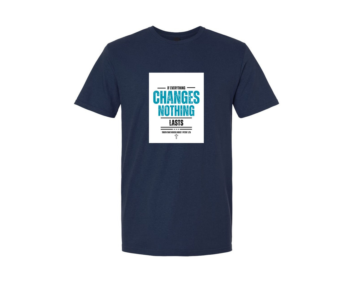 brand:Generic|color:Navy|Scripture Tshirt Design If Everything Graphic T-Shirt