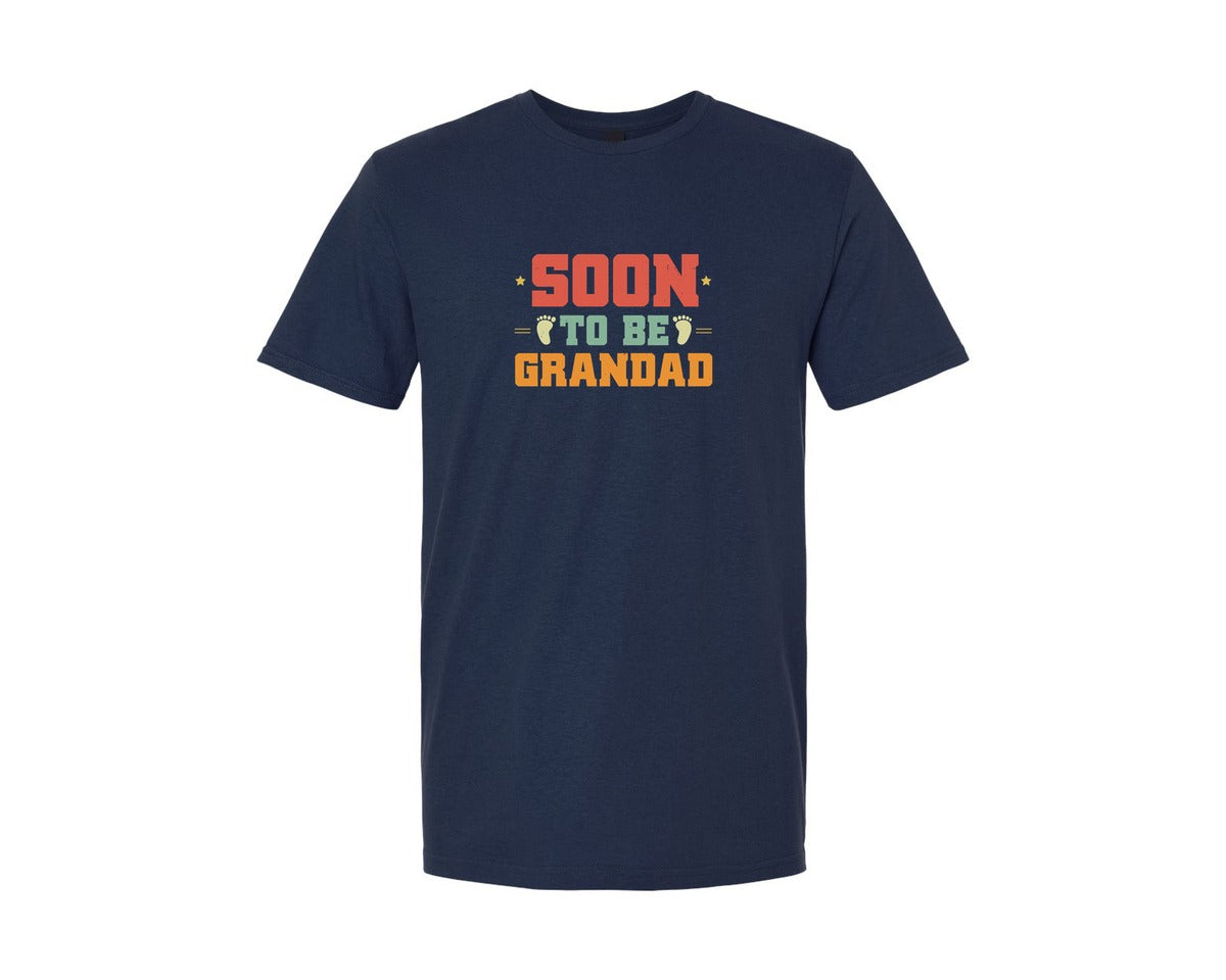 brand:Generic|color:Navy|Soon To Be Grandad T Shirt Design Graphic T-Shirt