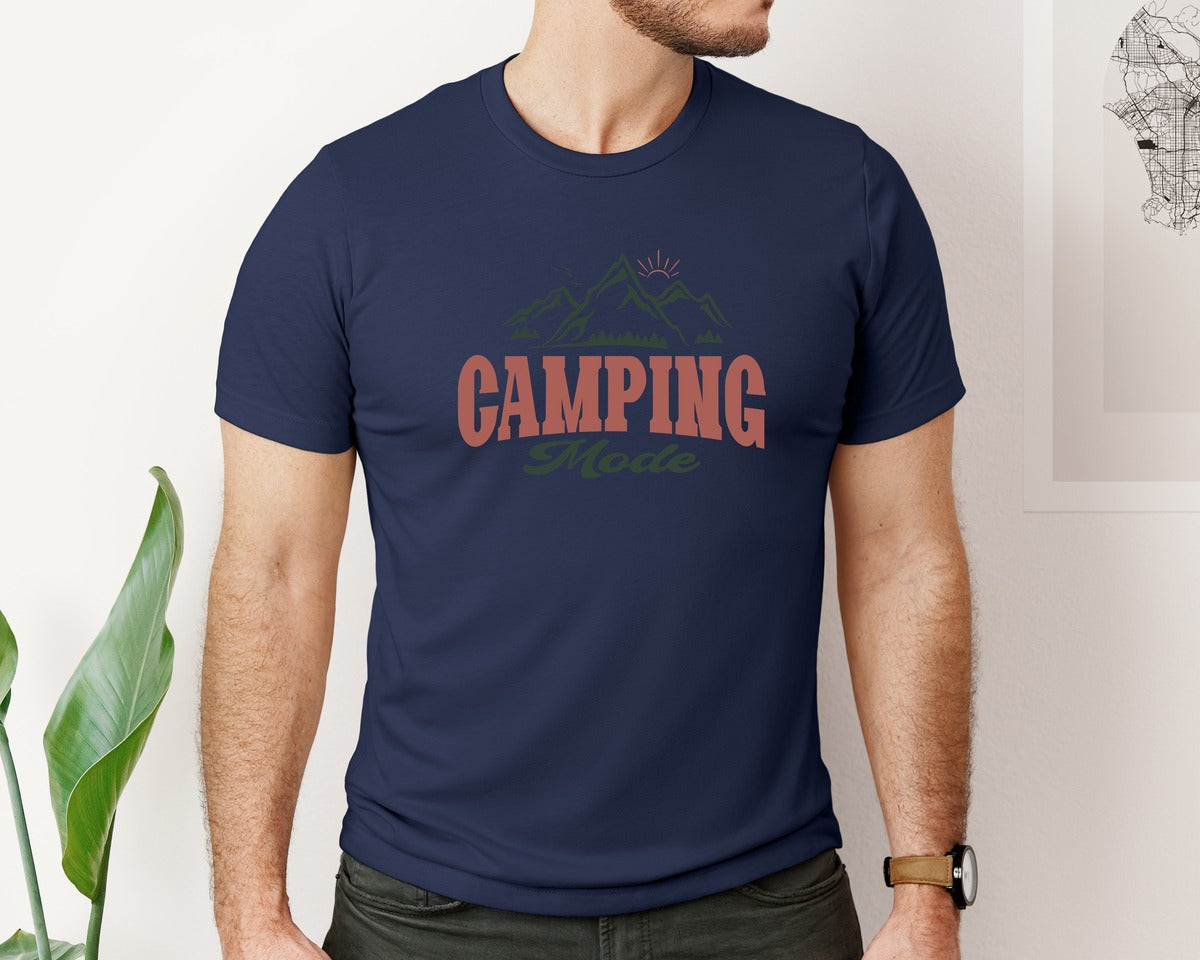 brand:Bella Canvas|color:Navy|Camping Shirt Camp Shirt Camp Life Adven Graphic T-Shirt