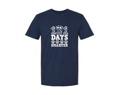 brand:Generic|color:Navy|101 Days Smarter Dalmatian Dog Graphic T-Shirt