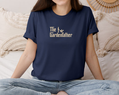 brand:Bella Canvas|color:Navy|The Gardenfather Gardening T Shirt Graphic T-Shirt