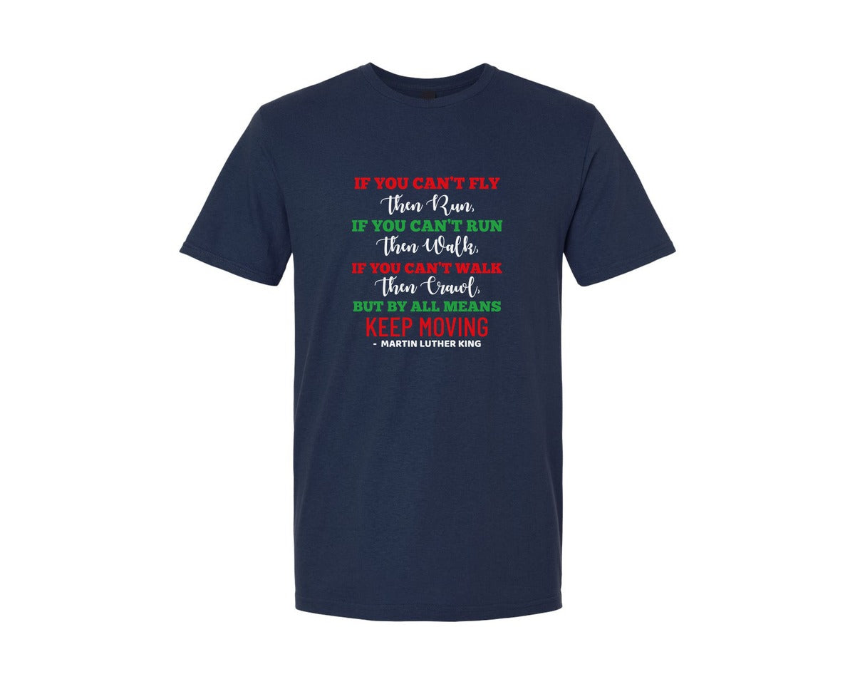 brand:Generic|color:Navy|If You Cant Fly Then Run If You Cant 7 Graphic T-Shirt