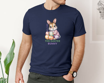 brand:Bella Canvas|color:Navy|Yes I Am The Crazy Rabbit Graphic T-Shirt
