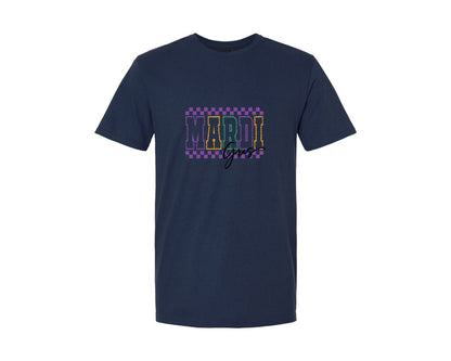 brand:Generic|color:Navy|Mardi Gras Mardi Gras Varsity Graphic T-Shirt