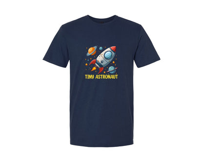 brand:Generic|color:Navy|Tiny Astronaut T Shirt Design Graphic T-Shirt