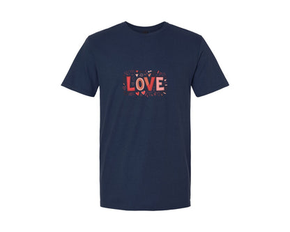 brand:Generic|color:Navy|Retro Valentine Love 4 Graphic T-Shirt